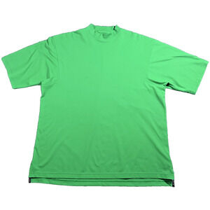 FootJoy Men's XL Solid Green Golf Performance Pull-Over Shirt FJ Logo